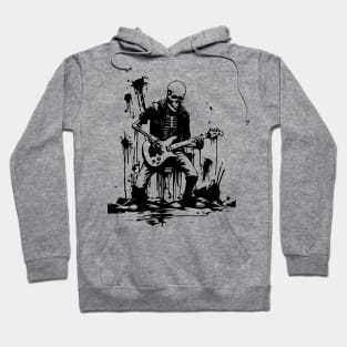 skeleton rock n roll Hoodie